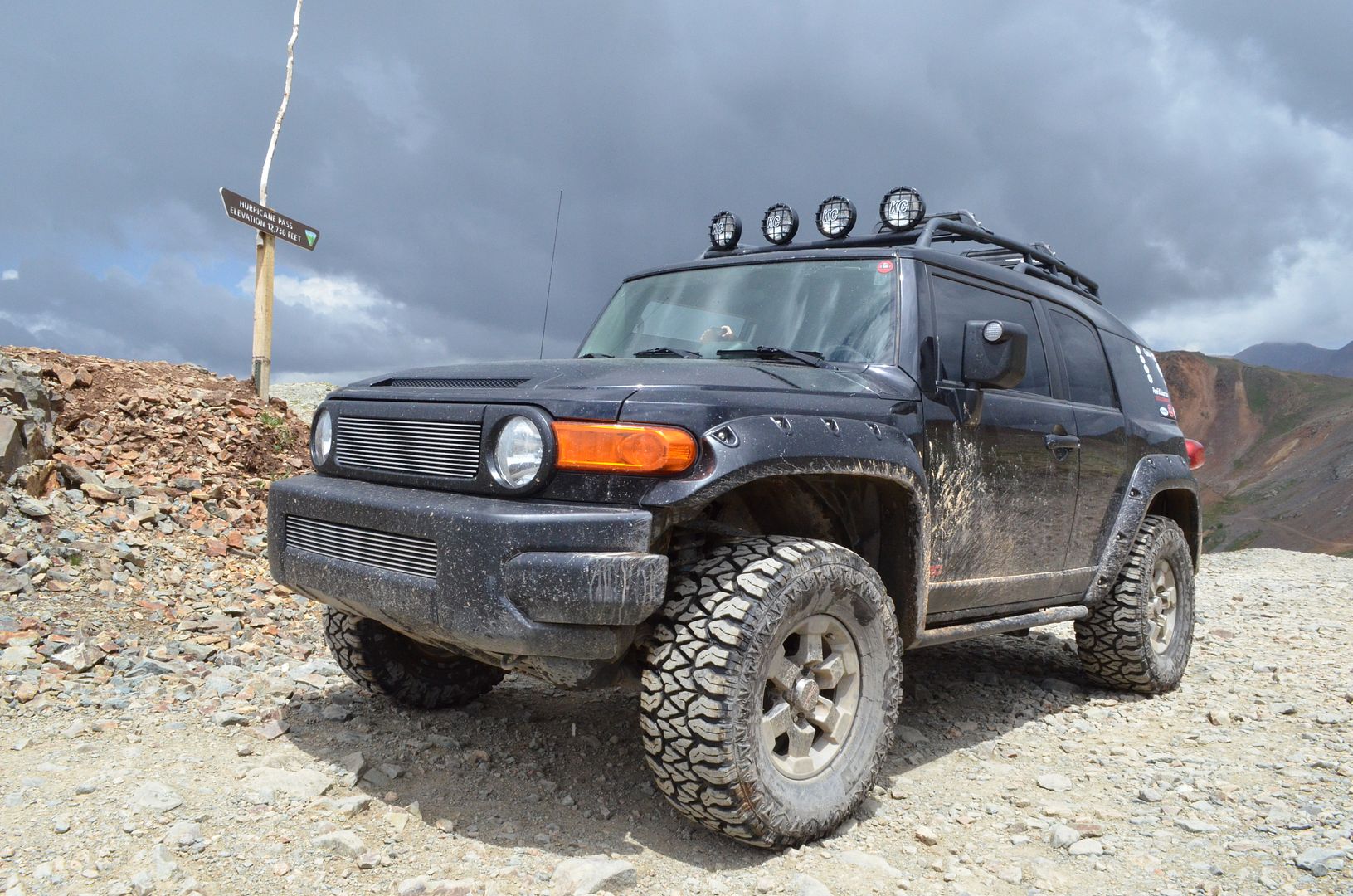 FJ's with mountain and summit passes sign photos Toyota FJ Cruiser Forum